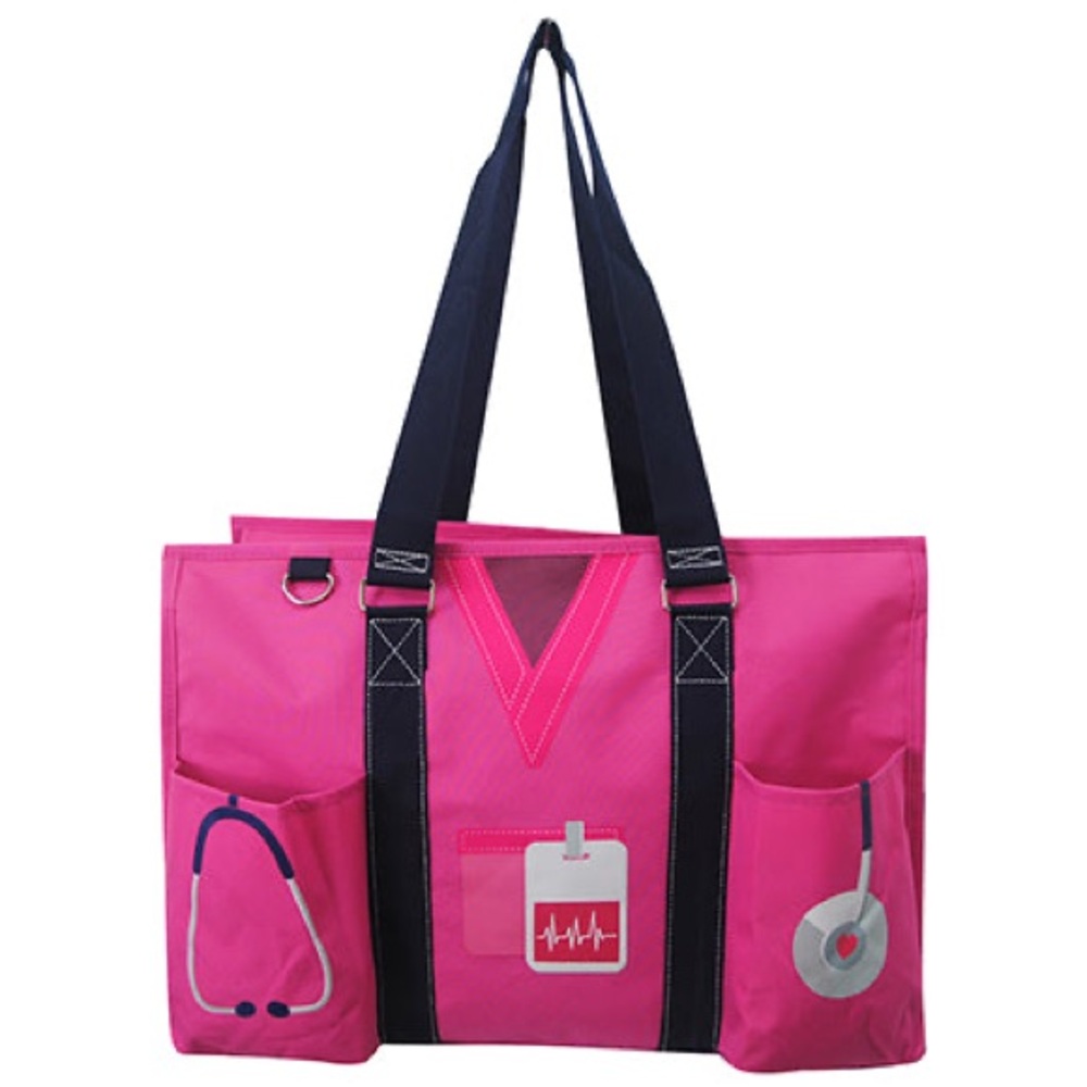 Vibrant Pink Medical Tote Bag